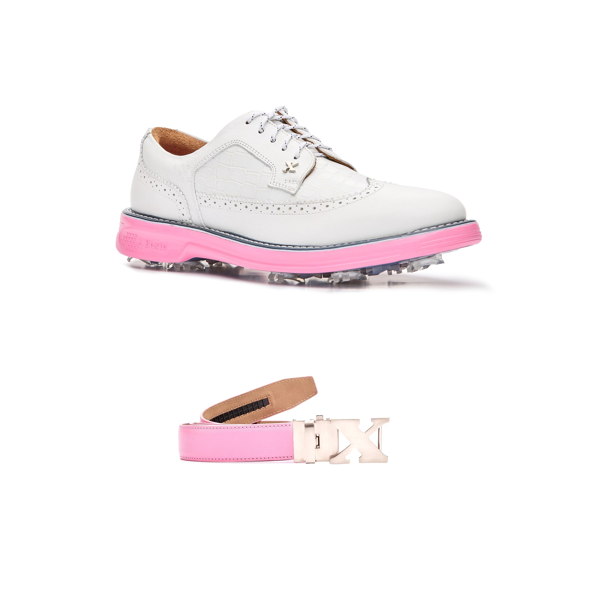 Legacy Freedom Pro Spiked White Pink Set - Boxtogolf Legacy Freedom Pro Spiked White Pink Set - Boxtogolf